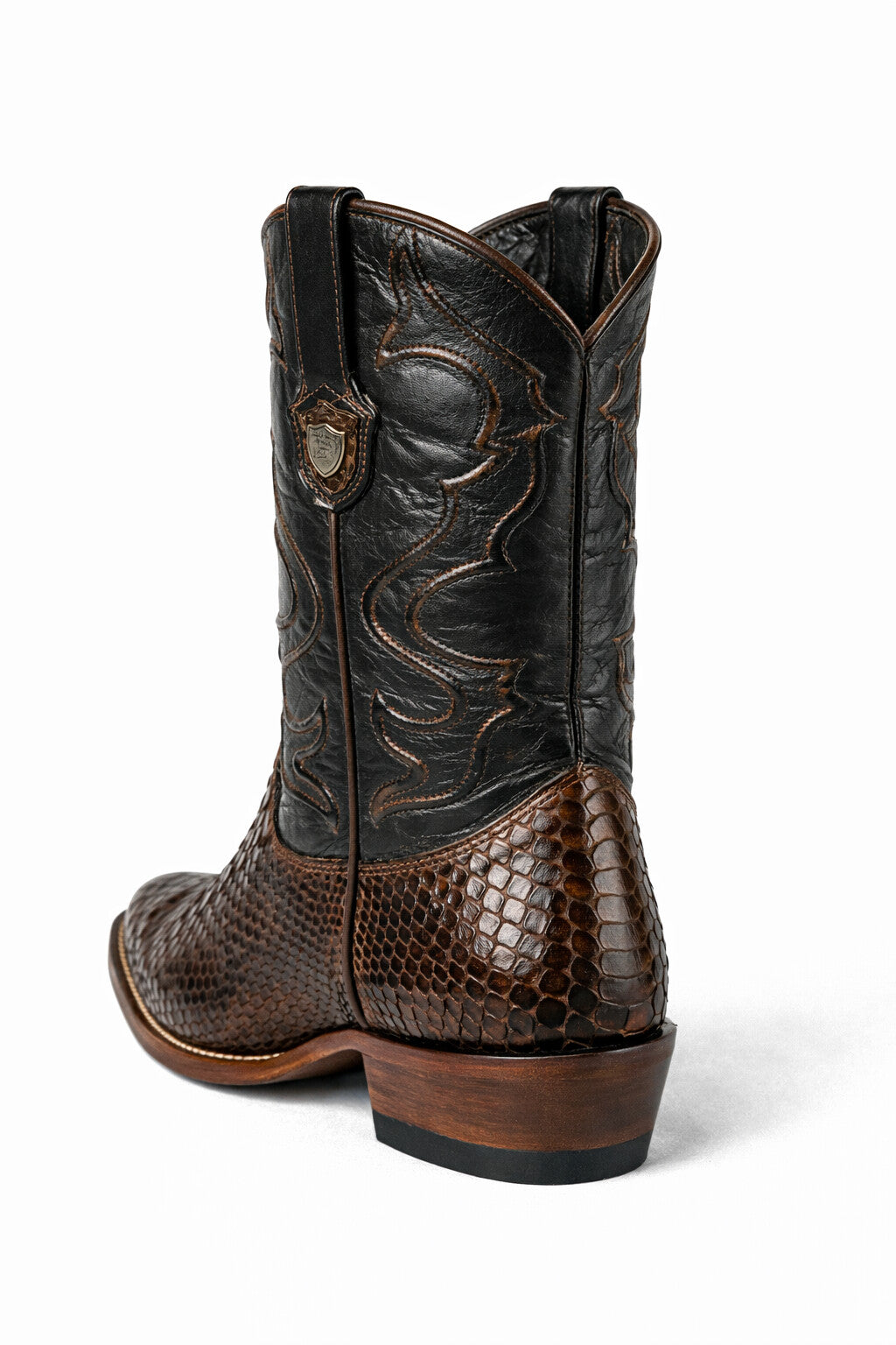Men's Wild West Python Skin J Toe Boots 29957-New Designer Collection - 6