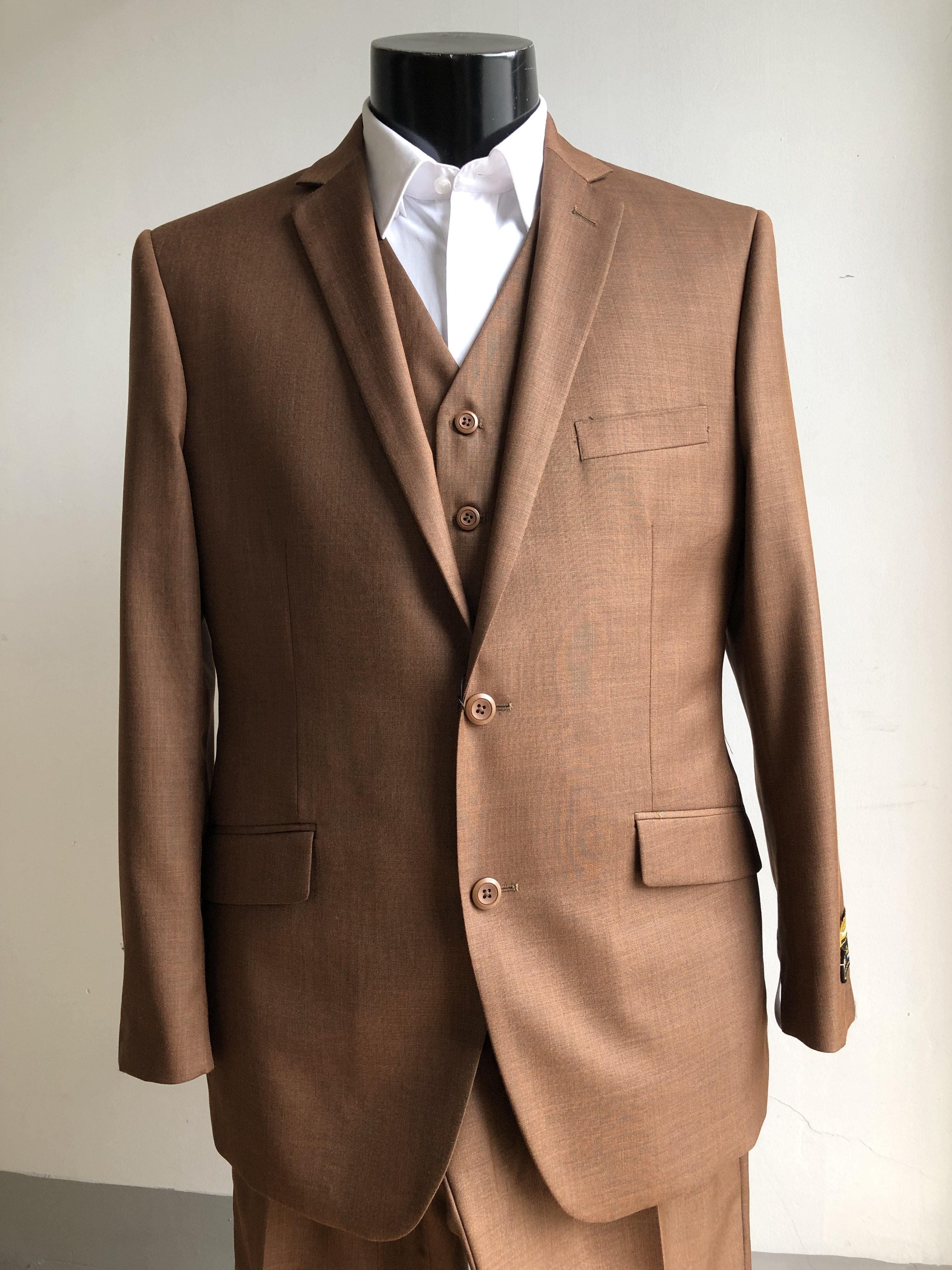 Mens Brown Wedding Suit - Top Seller Suit - Brown