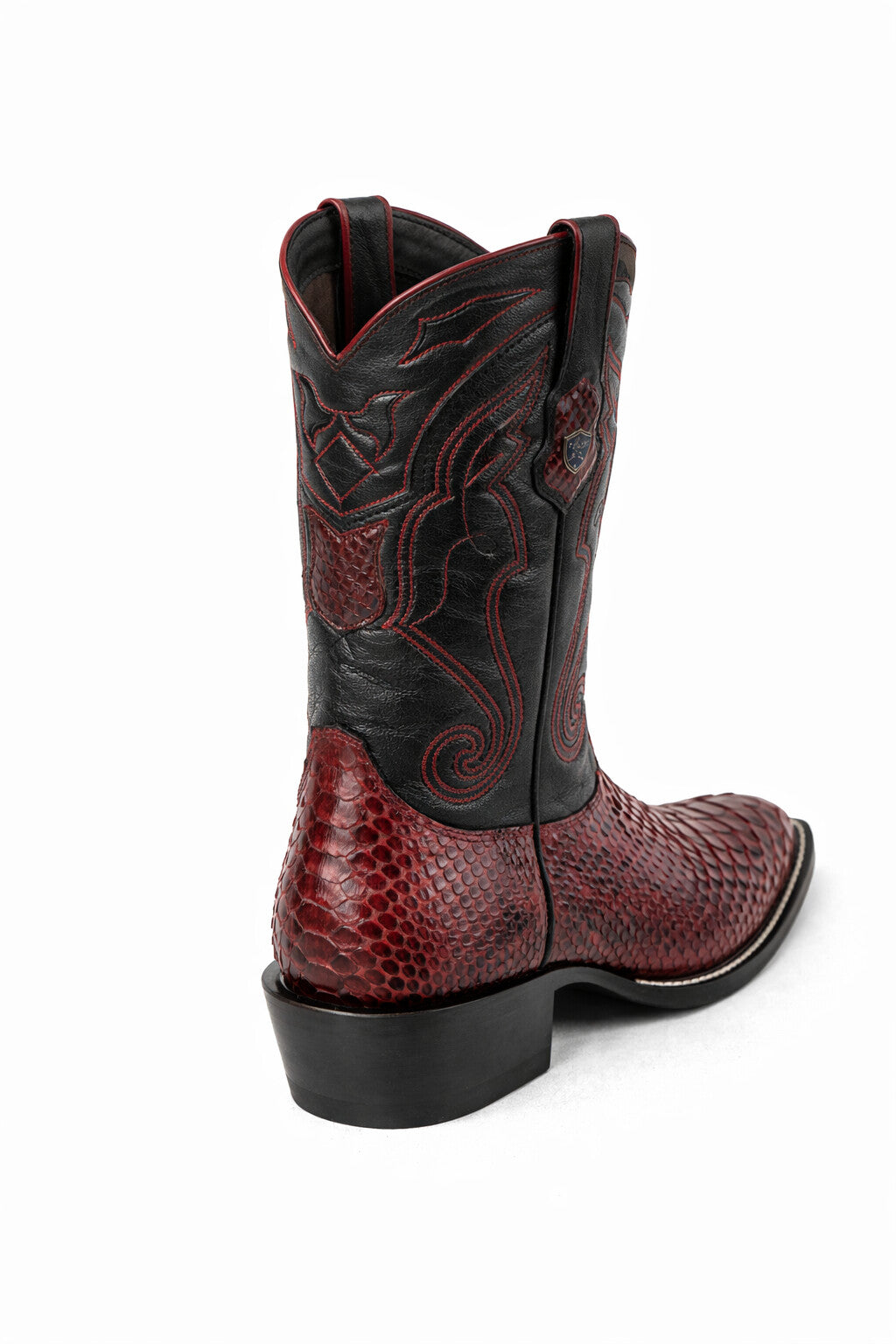 Men's Wild West Python Skin J Toe Boots 29957-New Designer Collection