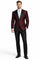 Mens Slim Fit Burgundy Tuxedo Blazer