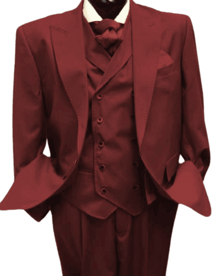 Mens Burgundy Suit -  Wedding suit - Burgundy