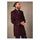 Mens Burgundy-Wine Peacoat Slim Fit - Fitted Wool Peacoat - Slim Cut