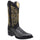 Men's Caiman Tail Print Leather J-Toe Boots - Oryx