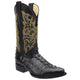 Men's Caiman Tail Print Leather J-Toe Boots - Oryx