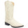 Men's Caiman Tail Print Leather J-Toe Boots - Buttercup