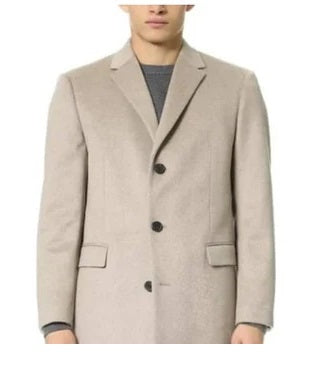 Mens Cashmere Overcoat Tan