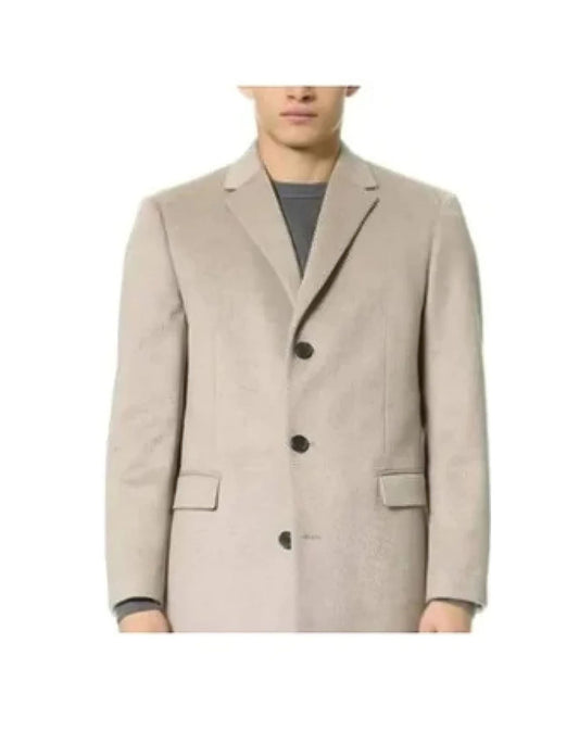 Mens Cashmere Overcoat Tan