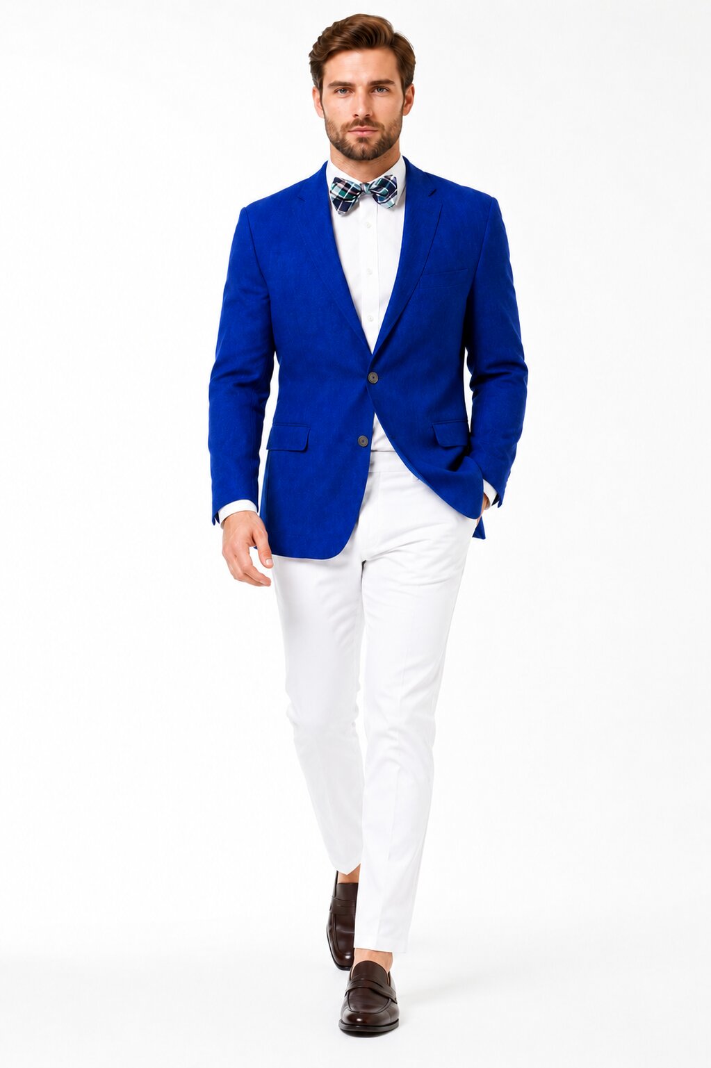 Mens Linen Blazer - Navy Linen Sport Coat - Summer Blazer - 38 Regular