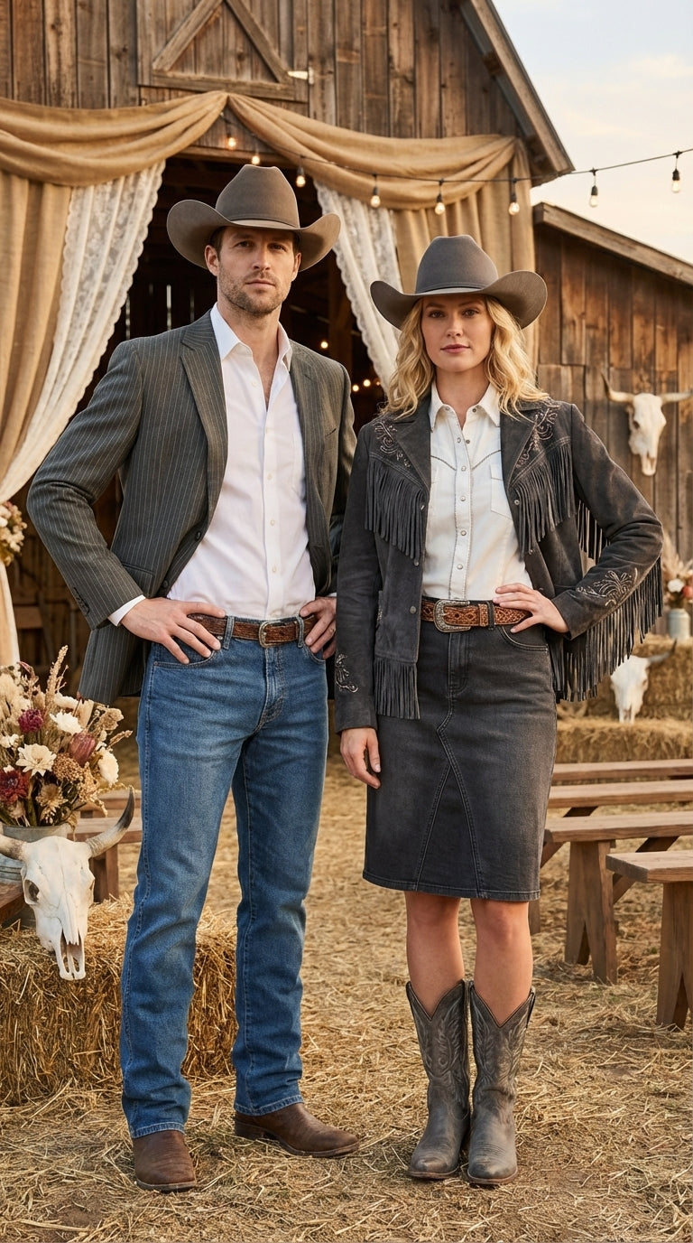 Mens Charcoal Gray Pinstripe Western Blazer – Classic Cowboy Style Jacket for Business, Formal and Smart Casual Wear - 34 Short