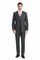 Mens Charcoal Tiglio Suit – Classic 3 Piece Dark Grey Suit for Business, Wedding and Formal Wear