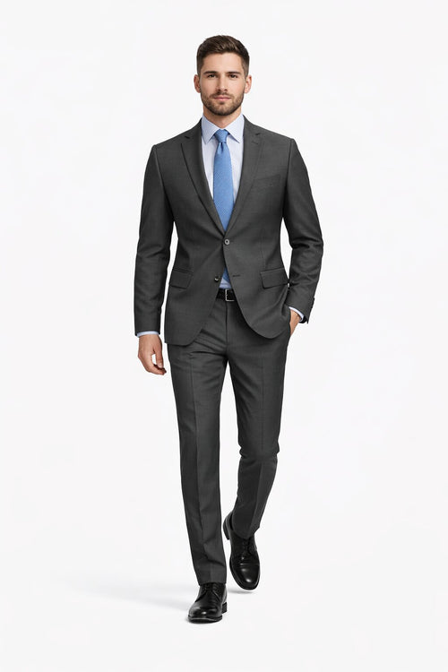 Slim Fit Tiglio Wool Suit Modern Tailored Two-Piece Formal Suit