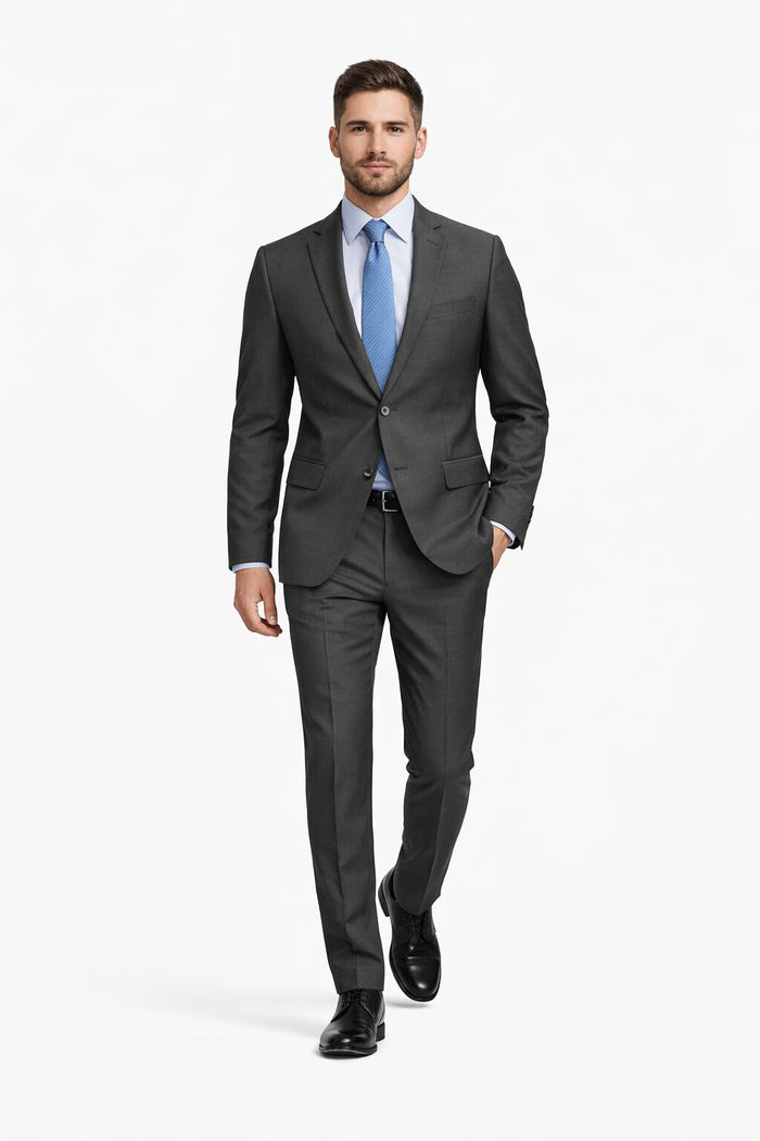 Slim Fit Tiglio Wool Suit Modern Tailored Two-Piece Formal Suit