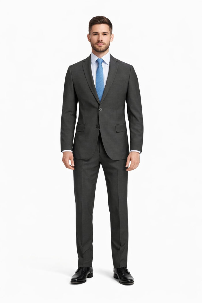 Slim Fit Tiglio Wool Suit Modern Tailored Two-Piece Formal Suit