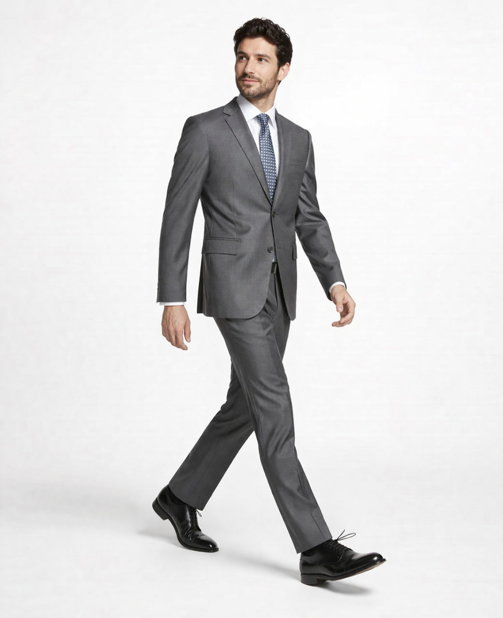 Mens Tiglio Gray Suit – Classic 2 Piece Grey Suit for Wedding, Business and Formal Wear - 34 Short or Extra Small
