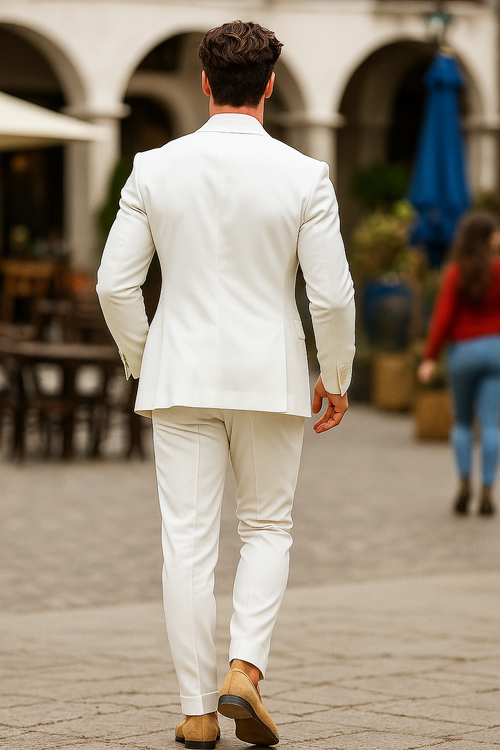 Mens Colin Farrell Miami Vice  Suit white