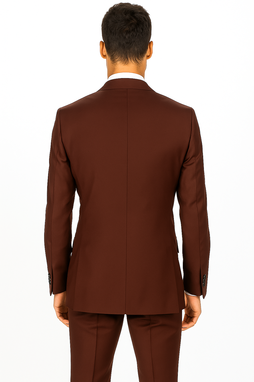 Mens Designer Double Breasted Wool Suit with Gold Buttons in Navy - New Arrival - 38 Short Jacket+32 Waist Adjustable 28to34)(Height: 5 4 to5 7 )(Neck  15-16.5)S-M)