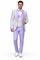 Men's Designer Vested Wedding & Prom Tuxedo in Purple & Gold Floral Paisley