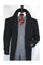 Men's Diamond Duster Overcoat Jet Black