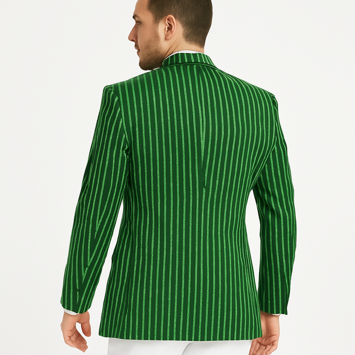 Mens Double Breasted Blazer in Color Navy - Pinstripe Sportcoat - New Arrival