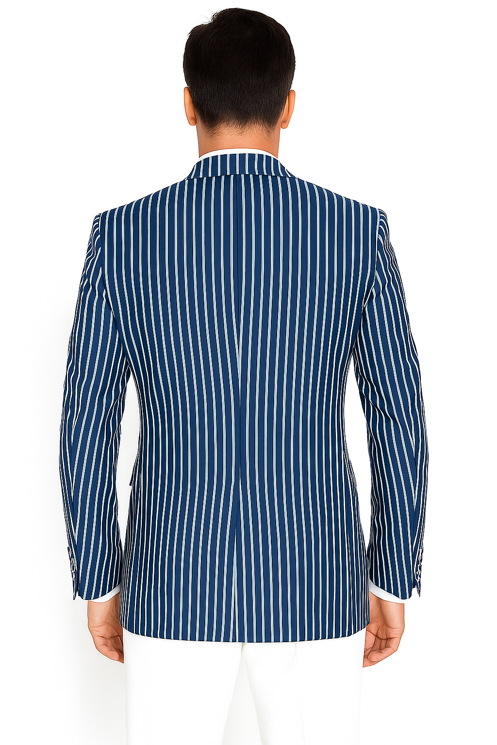 Mens Double Breasted Blazer in Color Navy - Pinstripe Sportcoat - New Arrival - 36 Short
