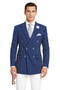 Mens Double Breasted Blazer in Color Navy - Pinstripe Sportcoat - New Arrival