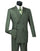 Mens Double Breasted Gangster Pinstripe homecoming Suit in Charcoal Gray