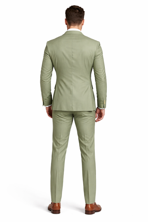 Mens Double Breasted Suits - Green Suit-New Designer Collection