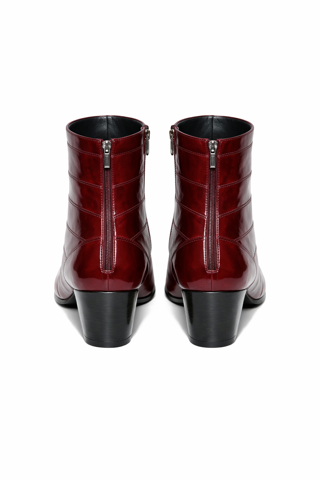Mens Dress Ankle Boots Los Altos Boots Short Cowboy Boot - Western Ankle Boots Exotic Skin + Burgundy + Skin Type-New Designer Collection - US 8.0 Standard/D/ Medium / Eu:41-42