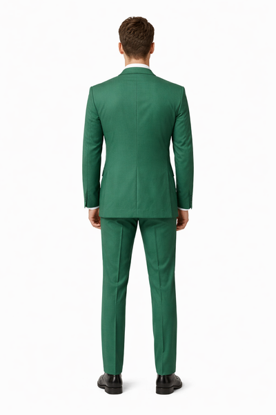 Mens Emerald Green 3-Piece Suit Slim Fit Wedding and Formal Suit by Alberto Nardoni-New Designer Collection