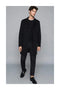Mens Epson Overcoat Wool Black