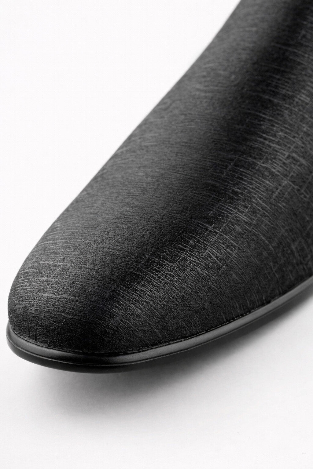 "Sharkskin" Black Couture 1910 Tuxedo Shoes - 7