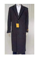 Mens Full Length Wool and Cashmere Overcoat - Winter Topcoats - Black Coat