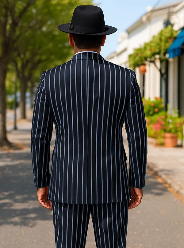 Peak Label Gray Suit