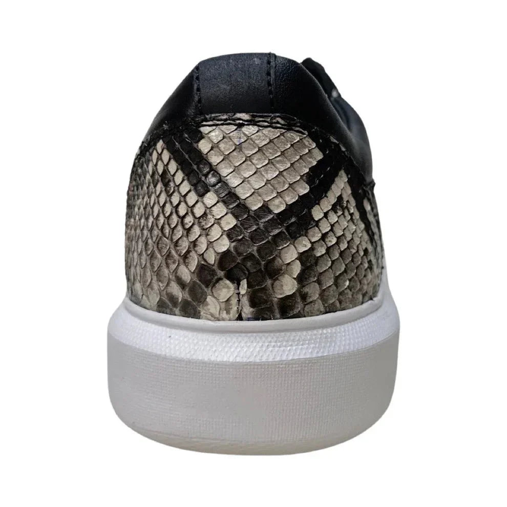 Men's Genuine Full Python Skin Sneakers - Natural - 6