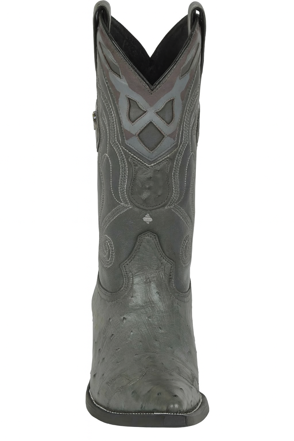 Men's Wild West Smooth Ostrich Skin 3X Toe Boots 29504-B - 6