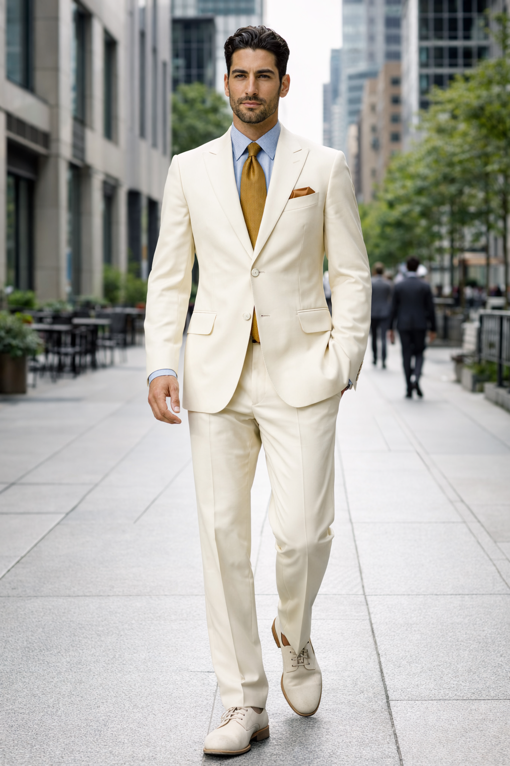 Mens Great Gatsby Costume - Great Gatsby Suit - Gatsby Clothes (Vest + Pants + Suit Shirt Tie Package)