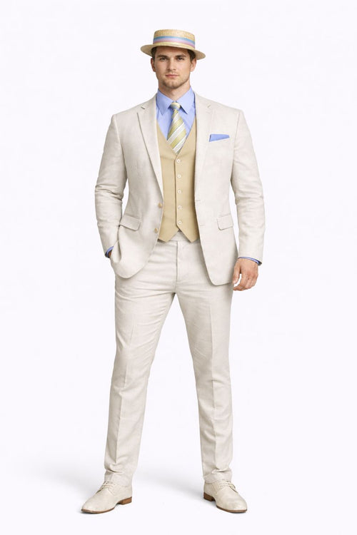Mens Great Gatsby Costume - Great Gatsby Suit - Gatsby Clothes (Vest + Pants + Suit Shirt Tie Package)-New Designer Collection