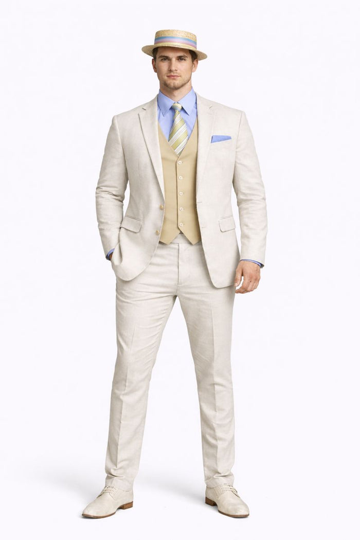 Mens Great Gatsby Costume - Great Gatsby Suit - Gatsby Clothes (Vest + Pants + Suit Shirt Tie Package)-New Designer Collection