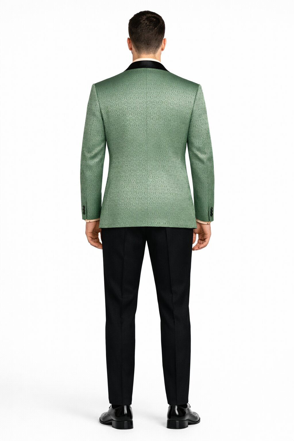 Premium Basil Green Church Suit for Men – Sharp Formal Ensemble - 40