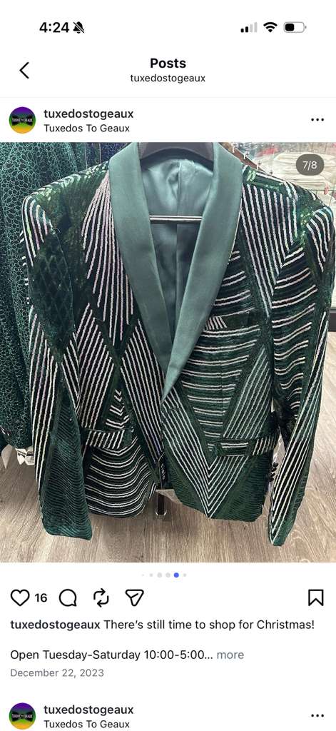 Mens Green Sequin Christmas Holiday Blazer – Luxury Party Jacket for New Year, Wedding and Festive Events New Year Jacket - 34 Short