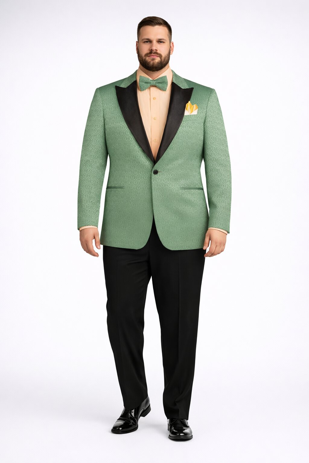 Premium Basil Green Church Suit for Men – Sharp Formal Ensemble - 40