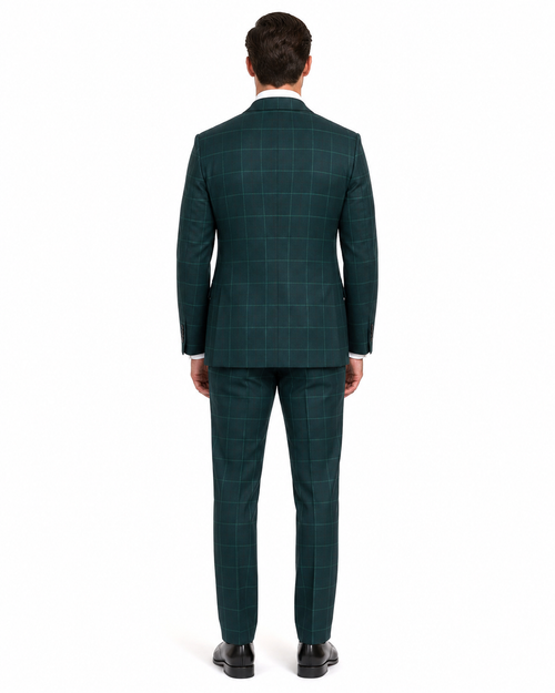 Mens Green Wool Suit - Any Brand Style Size