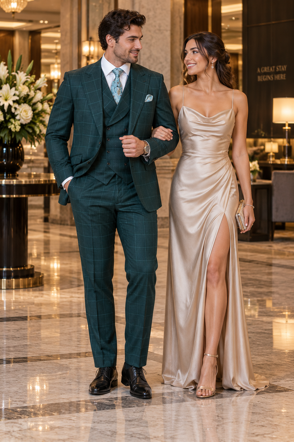 Mens Green Wool Suit - Any Brand Style Size