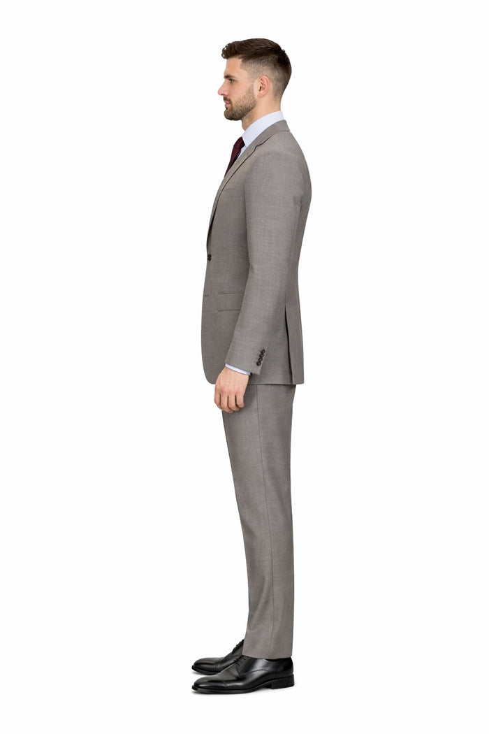 Slim Fit Tiglio Wool Suit Modern Tailored Two-Piece Formal Suit