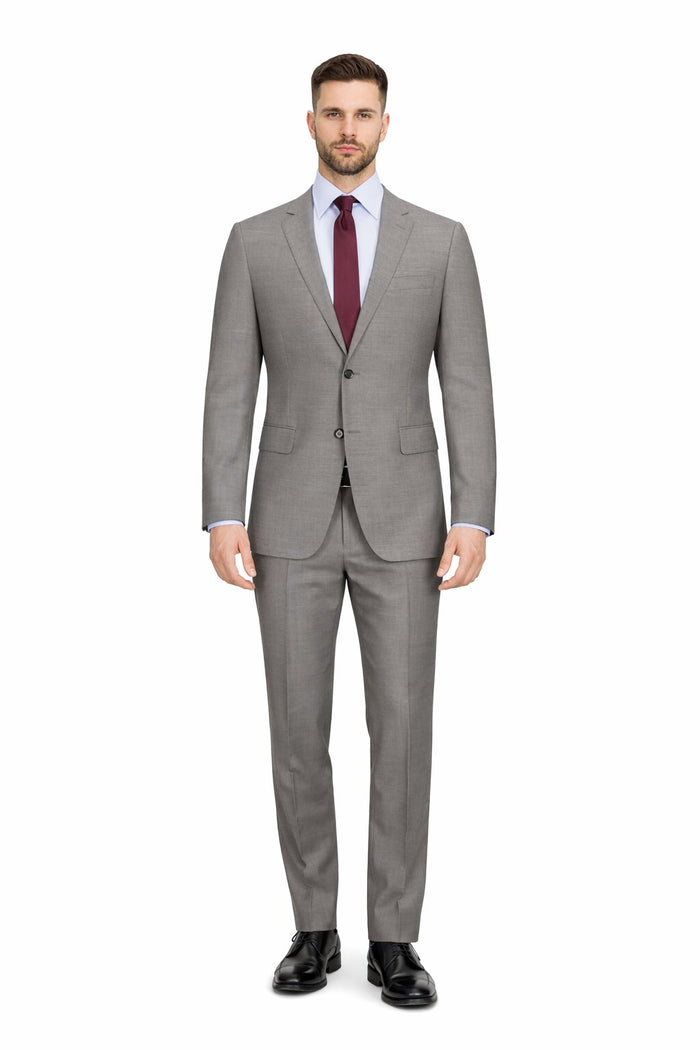Slim Fit Tiglio Wool Suit Modern Tailored Two-Piece Formal Suit