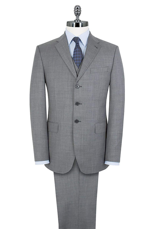 Mens Grey Western Three Button Blazer – Classic Cowboy Style Formal Jacket Business Casual Sport Coat