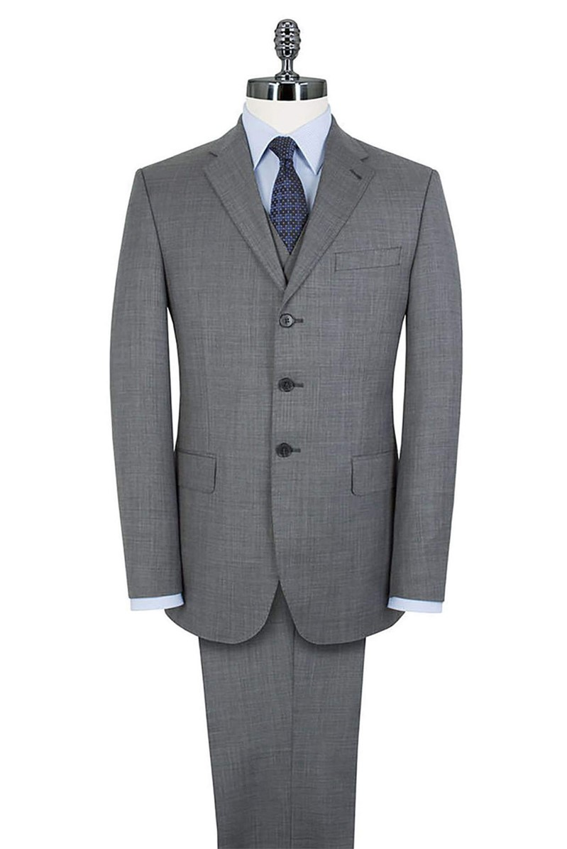 Mens Grey Western Three Button Blazer – Classic Cowboy Style Formal Jacket Business Casual Sport Coat - 34 Short