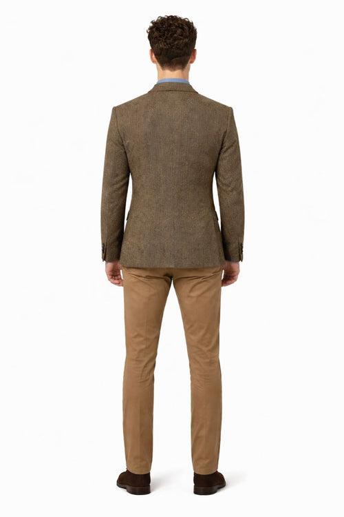 Mens Harris Tweed Jacket in Green-New Designer Collection