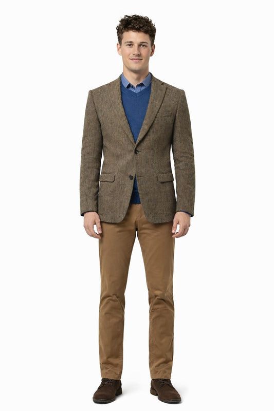 Mens Harris Tweed Jacket in Green-New Designer Collection