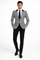 Mens Houndstooth Blazers Mens Two Button houndstooth checkered Designed Black ~ White Blazer